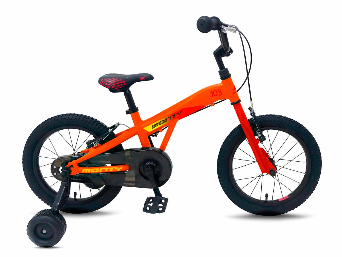 Bicicleta monty niño naranja clearance
