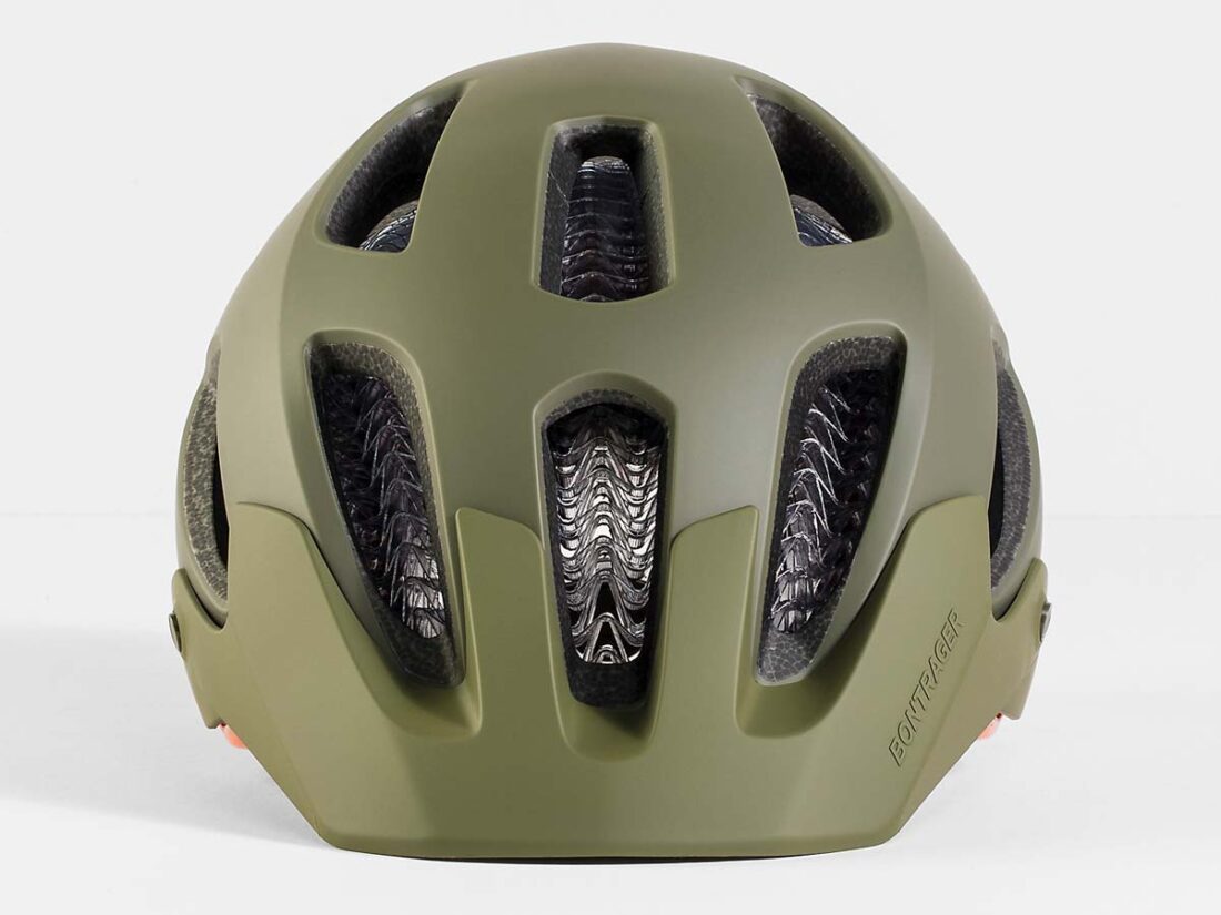 Helmet Bontrager Rally WaveCel Medium Olive Grey/Roarange CE - Imagen 2