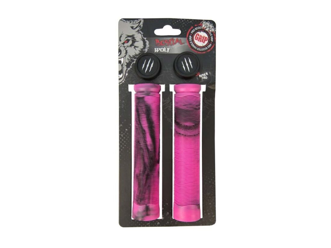 Bestial Wolf Puños mix negro/rosa fucsia
