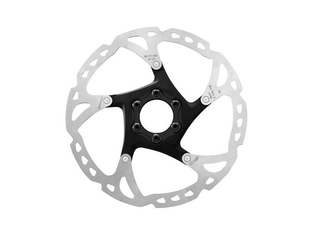 Disco De Freno Shimano Sm-Rt76 6 Agujeros 180 Mm Plata Negro