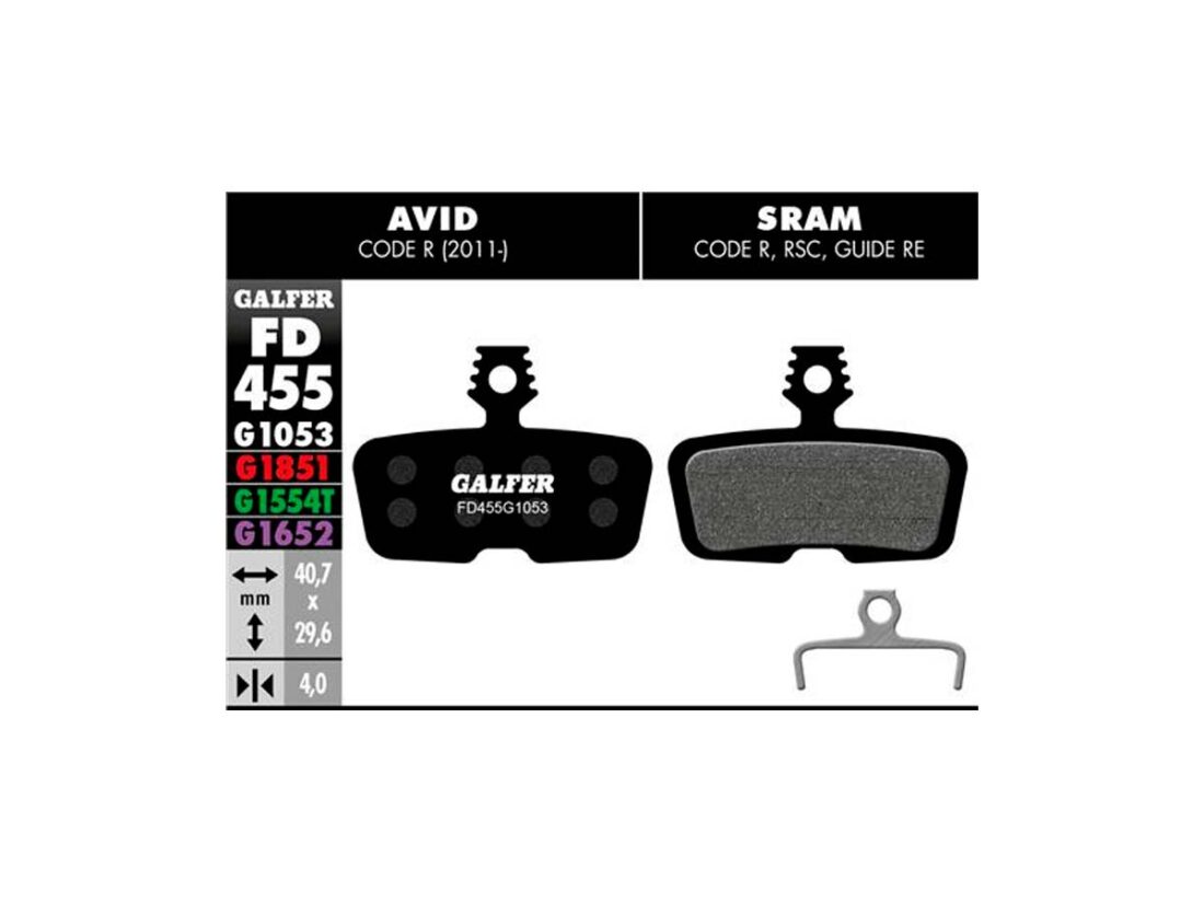 Galfer Galfer Bike Standard Brake Pad Avid Code R (11-)