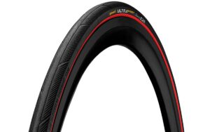 Cubierta Continental Ultra Sport 3 700X25 Skin Plegable Negro/Rojo 25-622