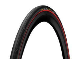 Cubierta Continental Ultra Sport 3 700X25 Skin Plegable Negro/Rojo 25-622