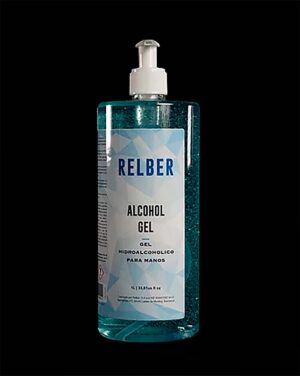 Relber Alcohol Gel- Botella 1000 Ml Tapon Rosca 1000 Ml.
