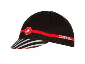 Castelli Gorra Free Negro/Rojo