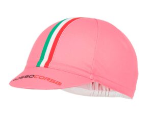 Castelli Rosso Corsa Cycling Cap Giro Pink Uni