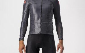 Castelli Aria Shell Jacket Dark Gray Xl