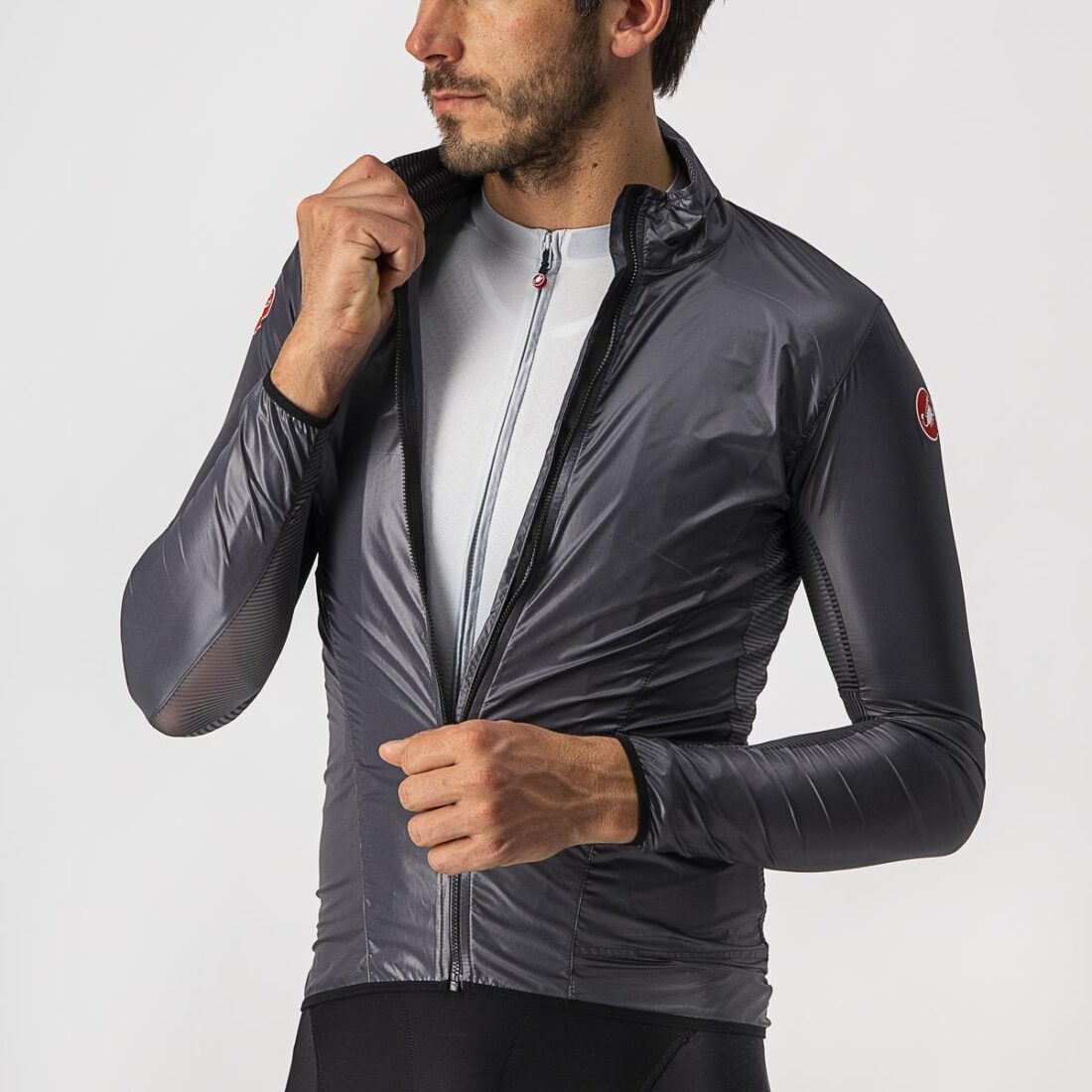 Castelli Aria Shell Jacket Dark Gray Xl - Imagen 3
