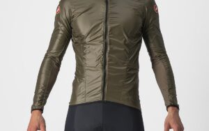 Castelli Aria Shell Jacket Mrrn Musgo XL