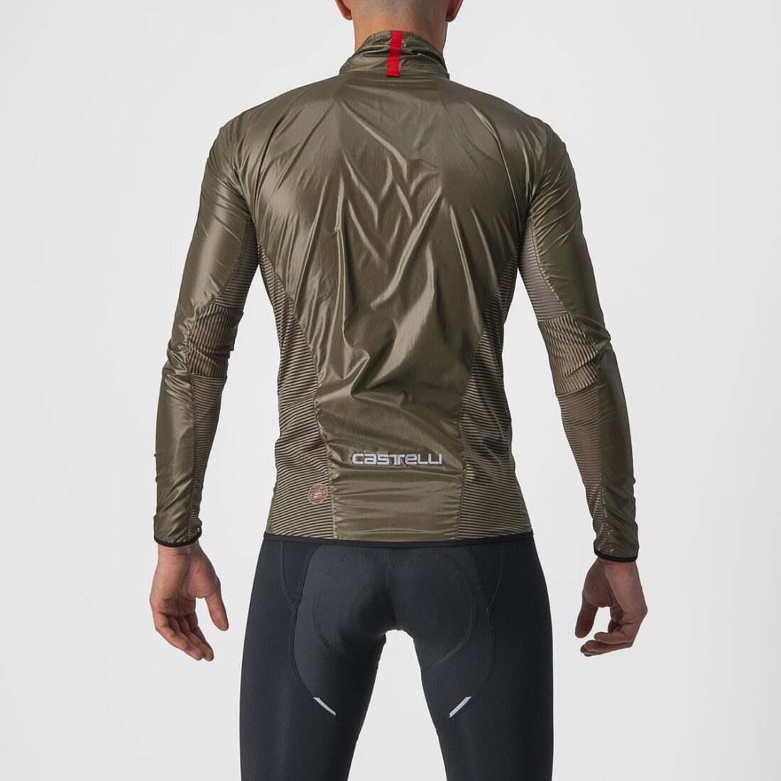Castelli Aria Shell Jacket Mrrn Musgo S - Imagen 2