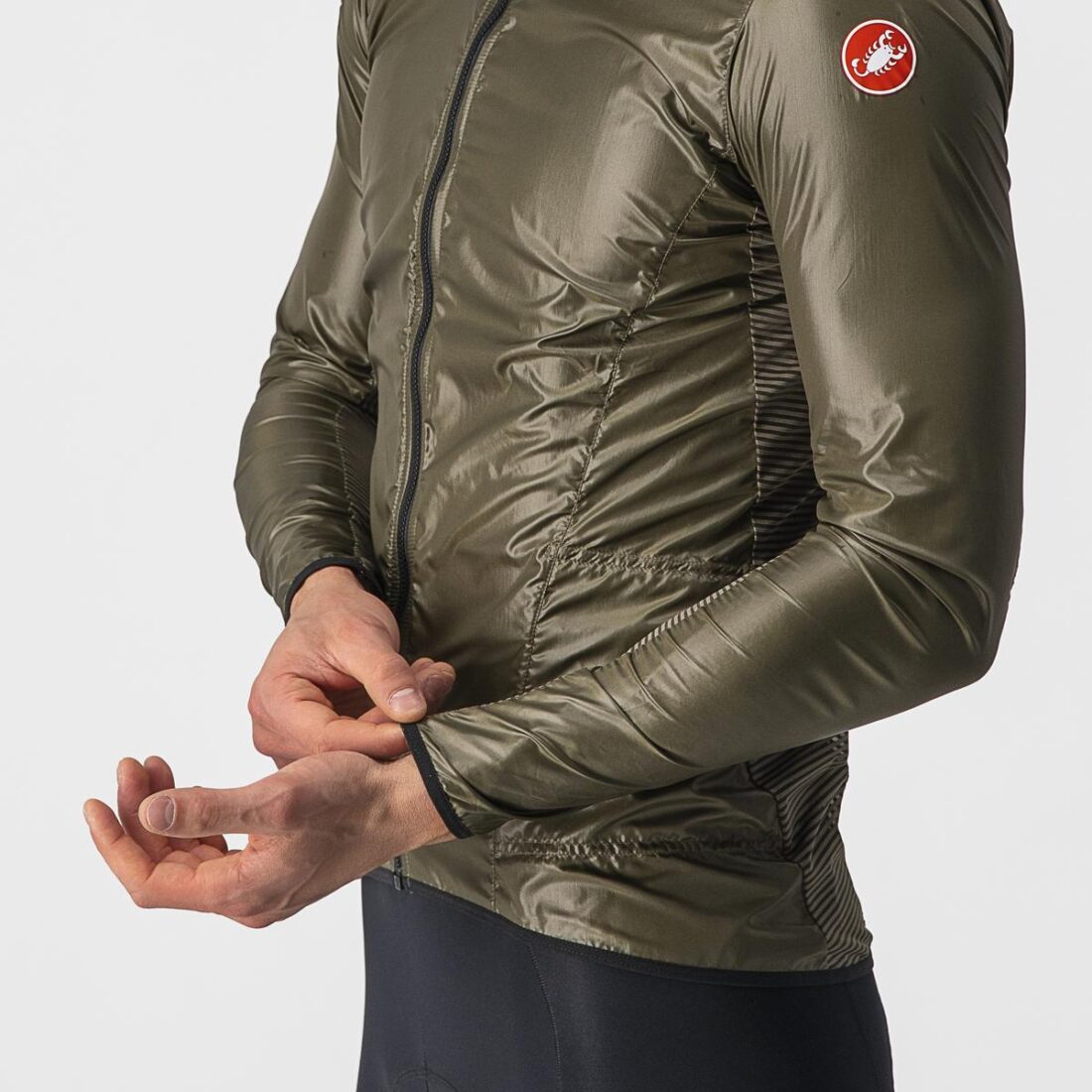 Castelli Aria Shell Jacket Mrrn Musgo S - Imagen 3