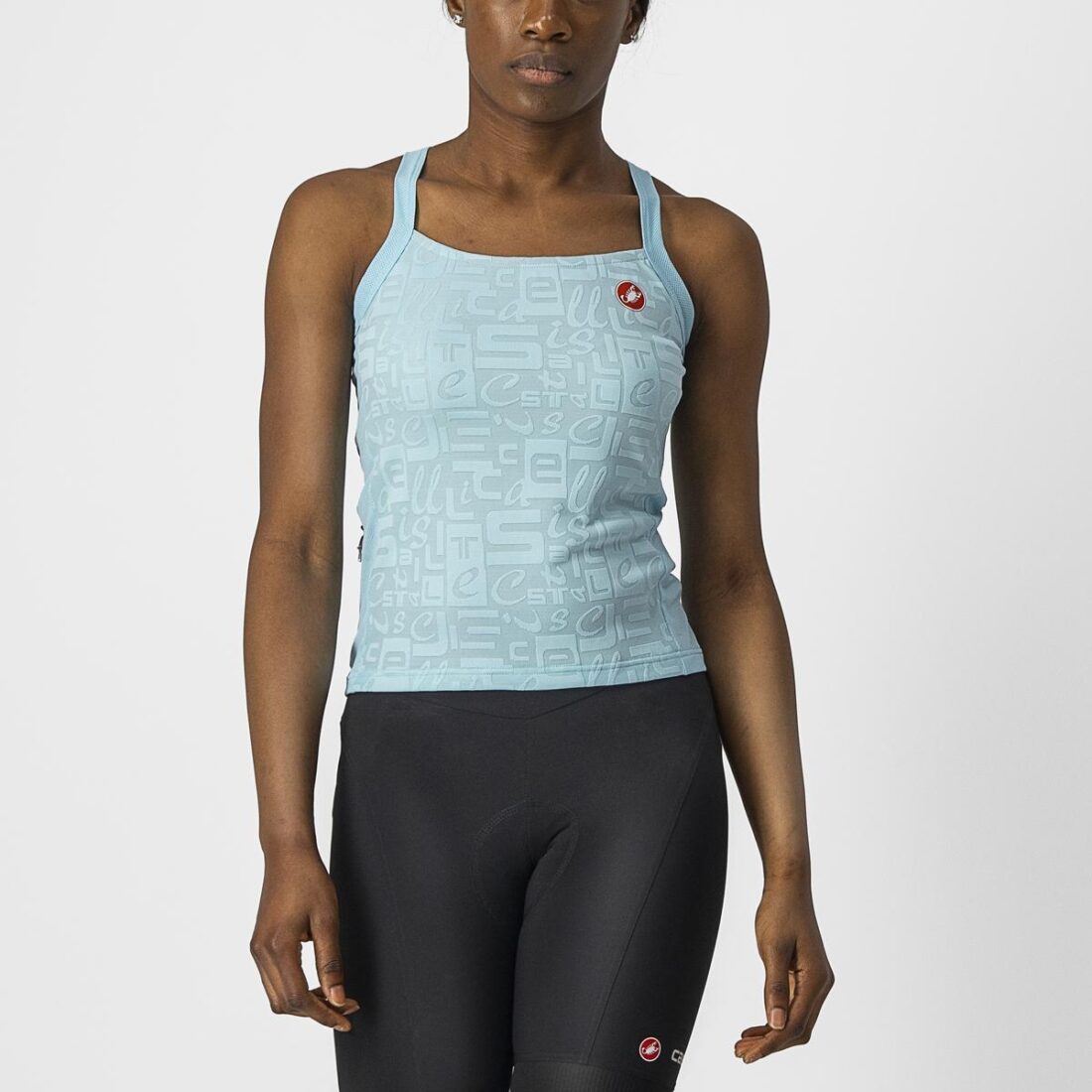 Castelli Top Promessa Jacquard W T-XS Azul Cielo