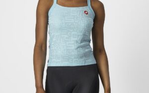 Castelli Top Promessa Jacquard W T-XS Azul Cielo