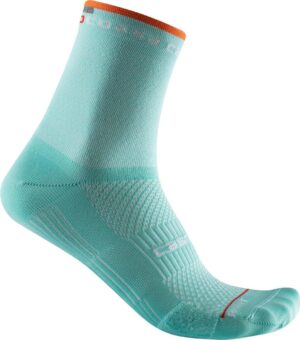 Castelli Calcetines Rosso Corsa W 11 Azul Cielo- Naranja LXL
