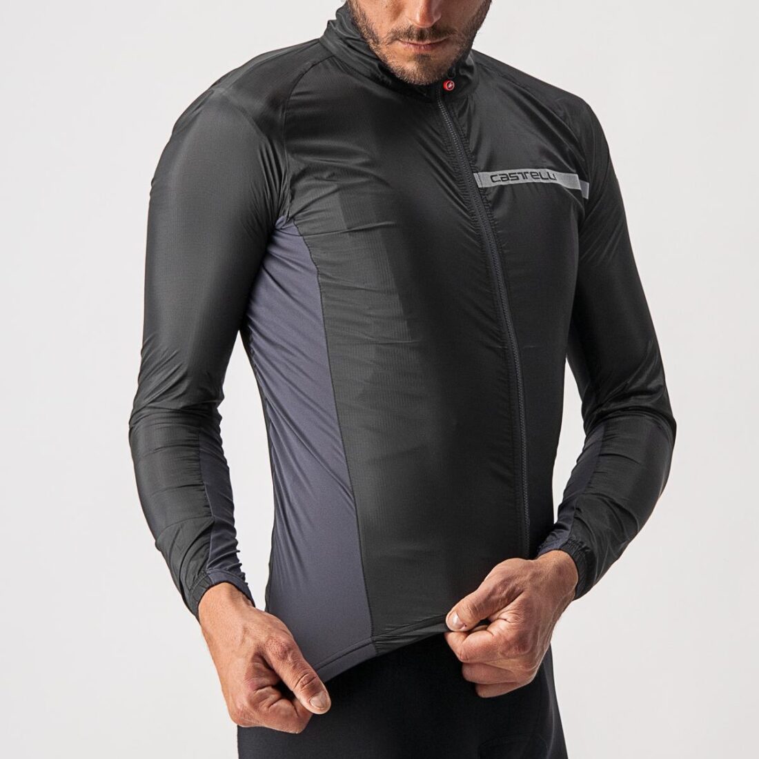 Castelli Squadra Stretch Negro/Gris Talla S - Imagen 3