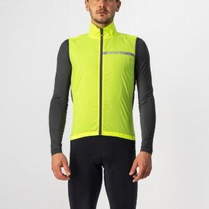 Castelli Squadra Chaleco Vest Amarillo Fluor Talla S
