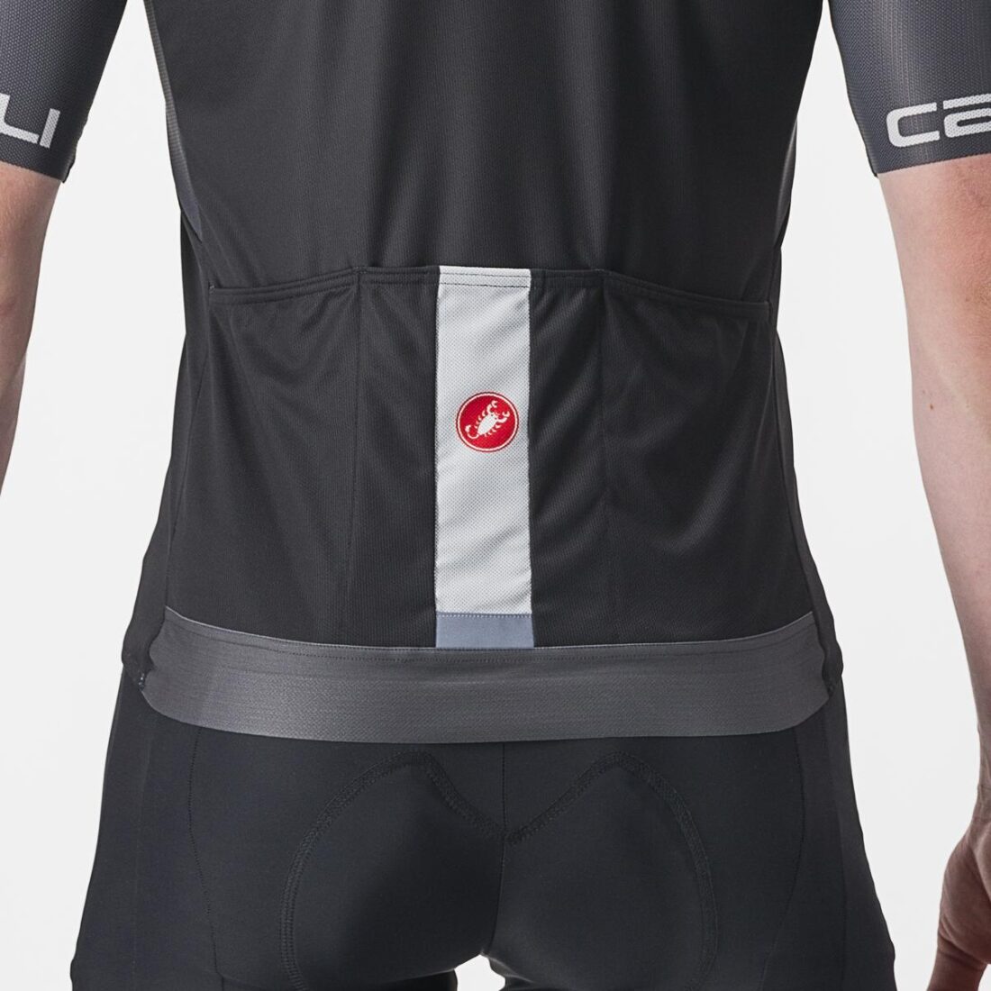 Castelli Maillot Entrata VI Neg cl/gr osc/Pt T/L - Imagen 2