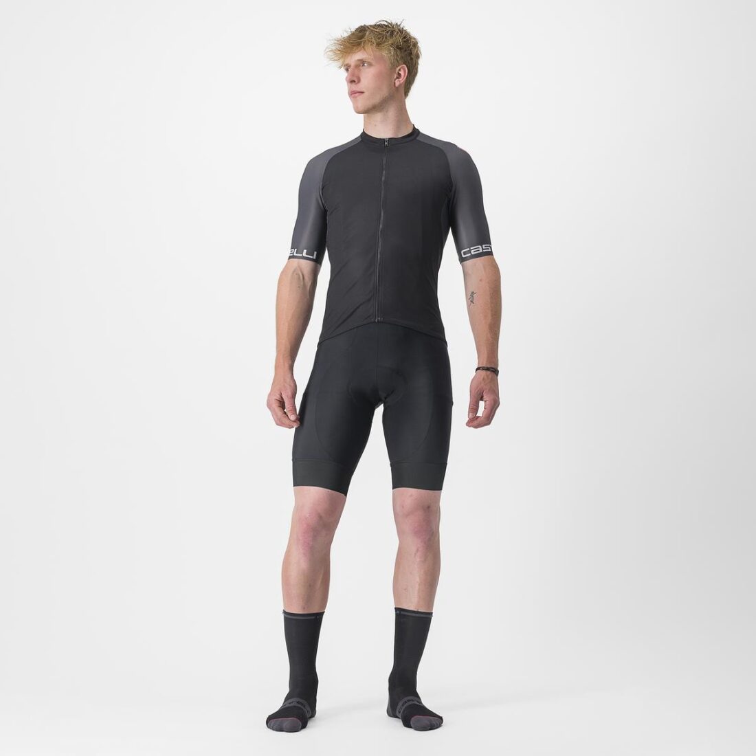 Castelli Maillot Entrata VI Neg cl/gr osc/Pt T/L - Imagen 3