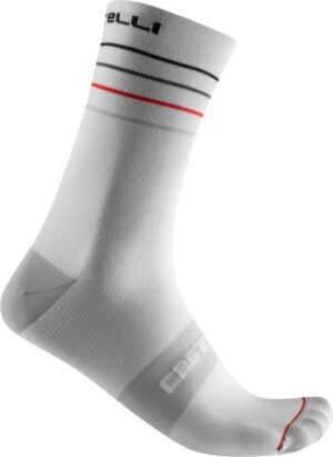 Castelli Calcetines Endurance 15 Blan/Neg/Rojo XXL