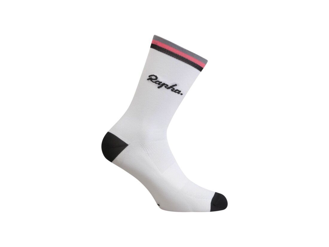 Calcetín Rapha 24 Logo Talla XL Blanco