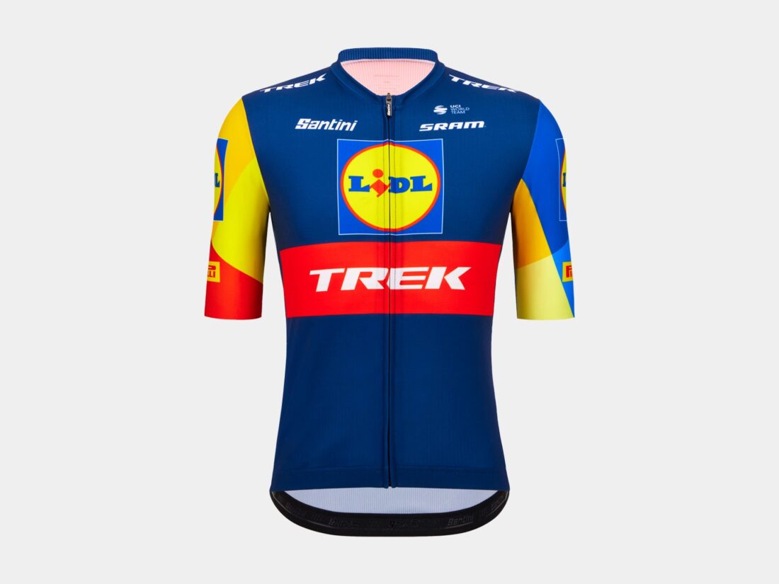 Maillot Santini Trek Réplica M Azul/Amarillo