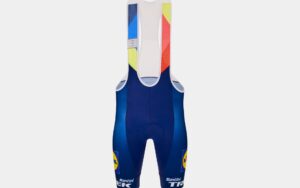 Culote con tirantes Santini Trek Réplica S Azul/Amarillo