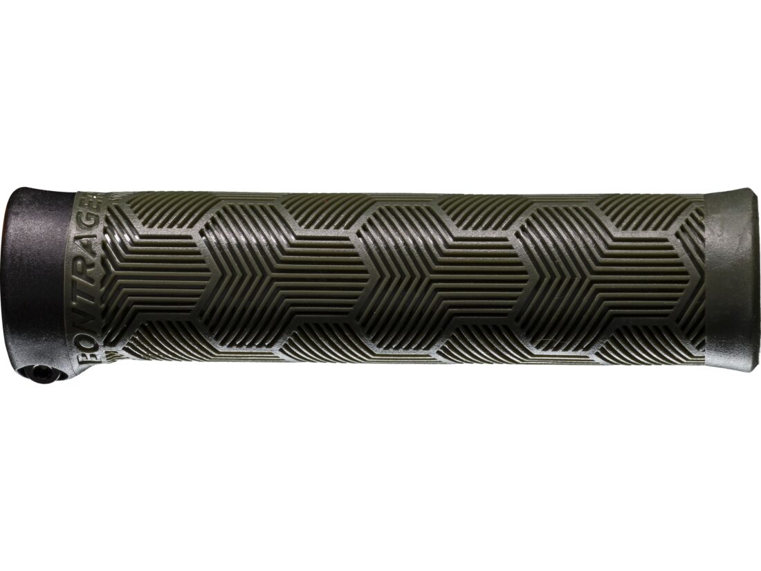 Puños Bontrager XR Trail Comp Recycled Plastic Olive Grey - Imagen 2