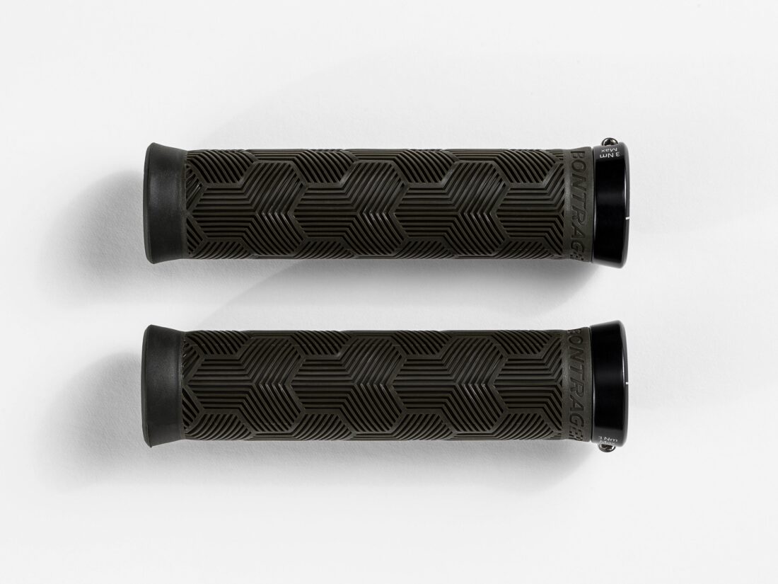 Puños Bontrager XR Trail Elite Recycled Plastic Olive Grey - Imagen 2