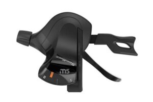 Mando Pulsador Sunrace Dlm500 Derecho 8 Velocidades 2100 Mm Aluminio Negro