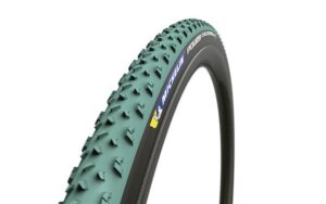 Cubierta Michelin Power Cyclocross Mud 700X33 Tub. Ready Competi. Line Plegable Verde/Negro 33-622