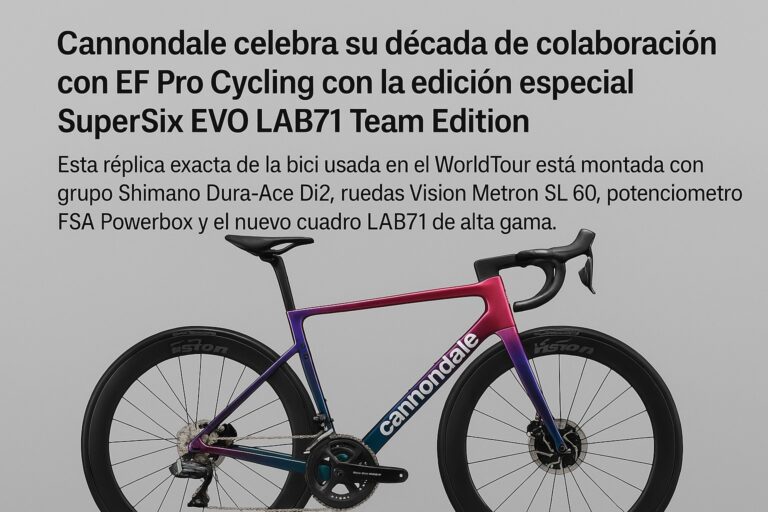 Cannondale presenta la SuperSix EVO LAB71 Team Edition Cannondale presenta la SuperSix EVO LAB71 Team Edition