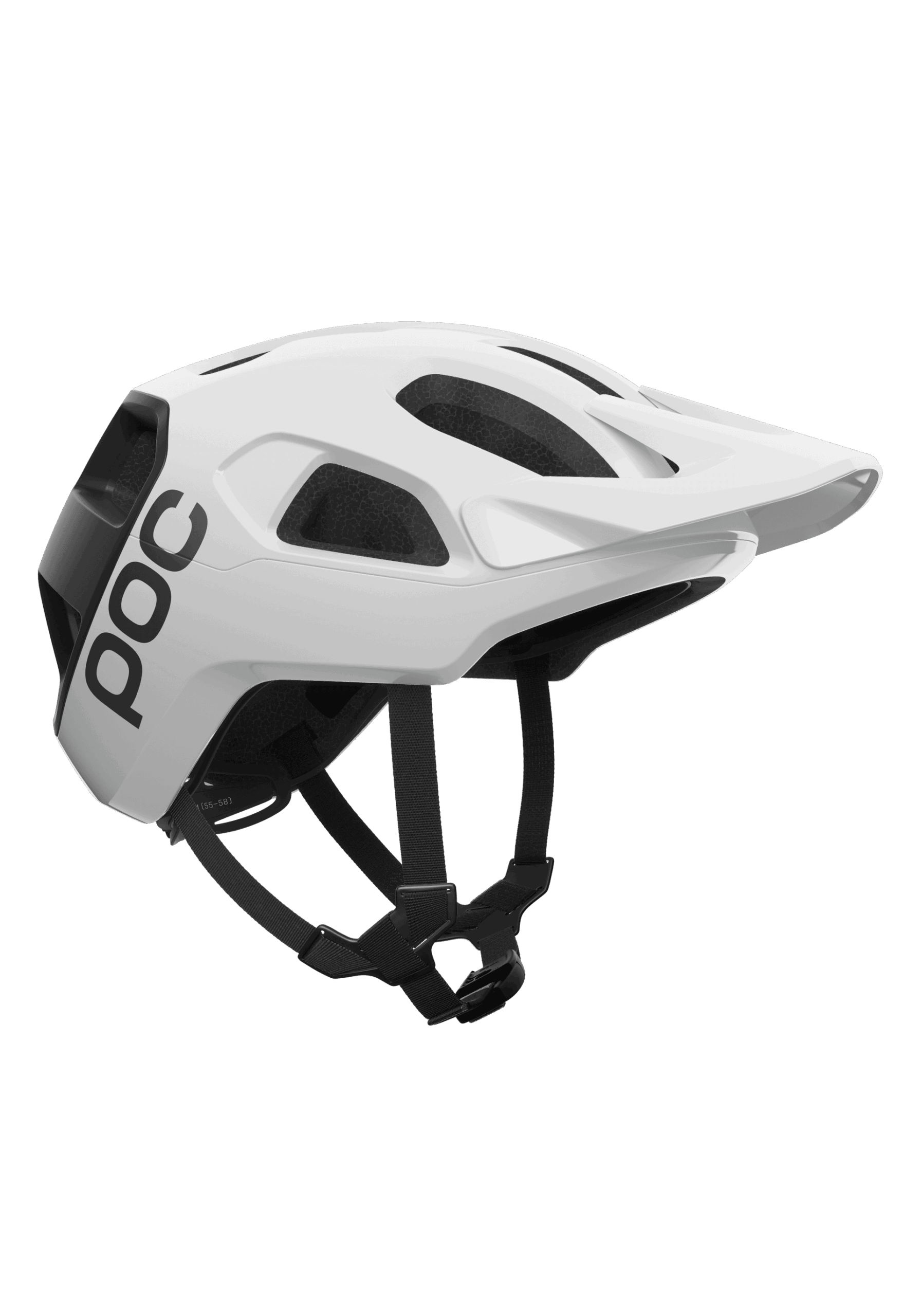 POC Casco Cularis Hydrogen White/Uranium Black Matt Logo MED - Imagen 3
