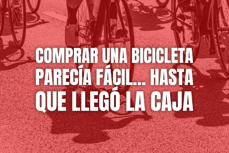 Comprar una bicicleta parecía fácil… hasta que llegó la caja