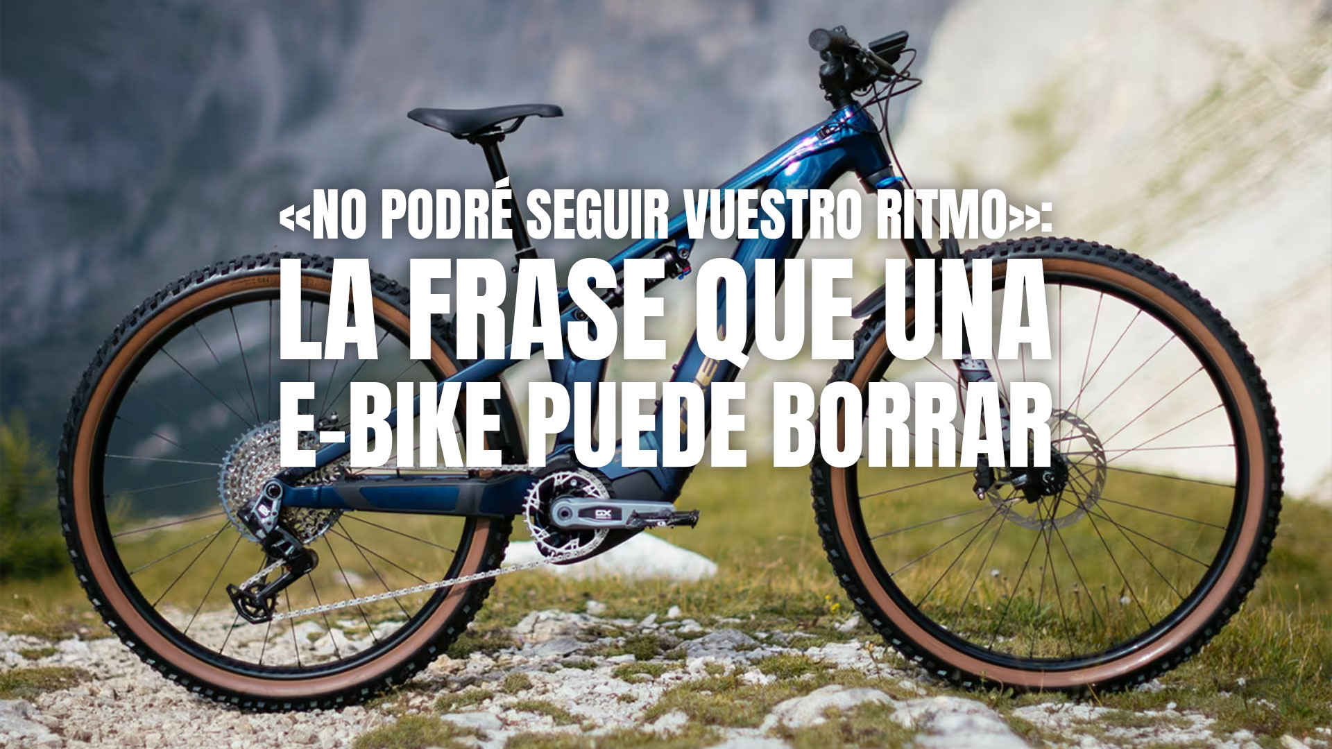 «No podré seguir vuestro ritmo»: la frase que una e-bike puede borrar