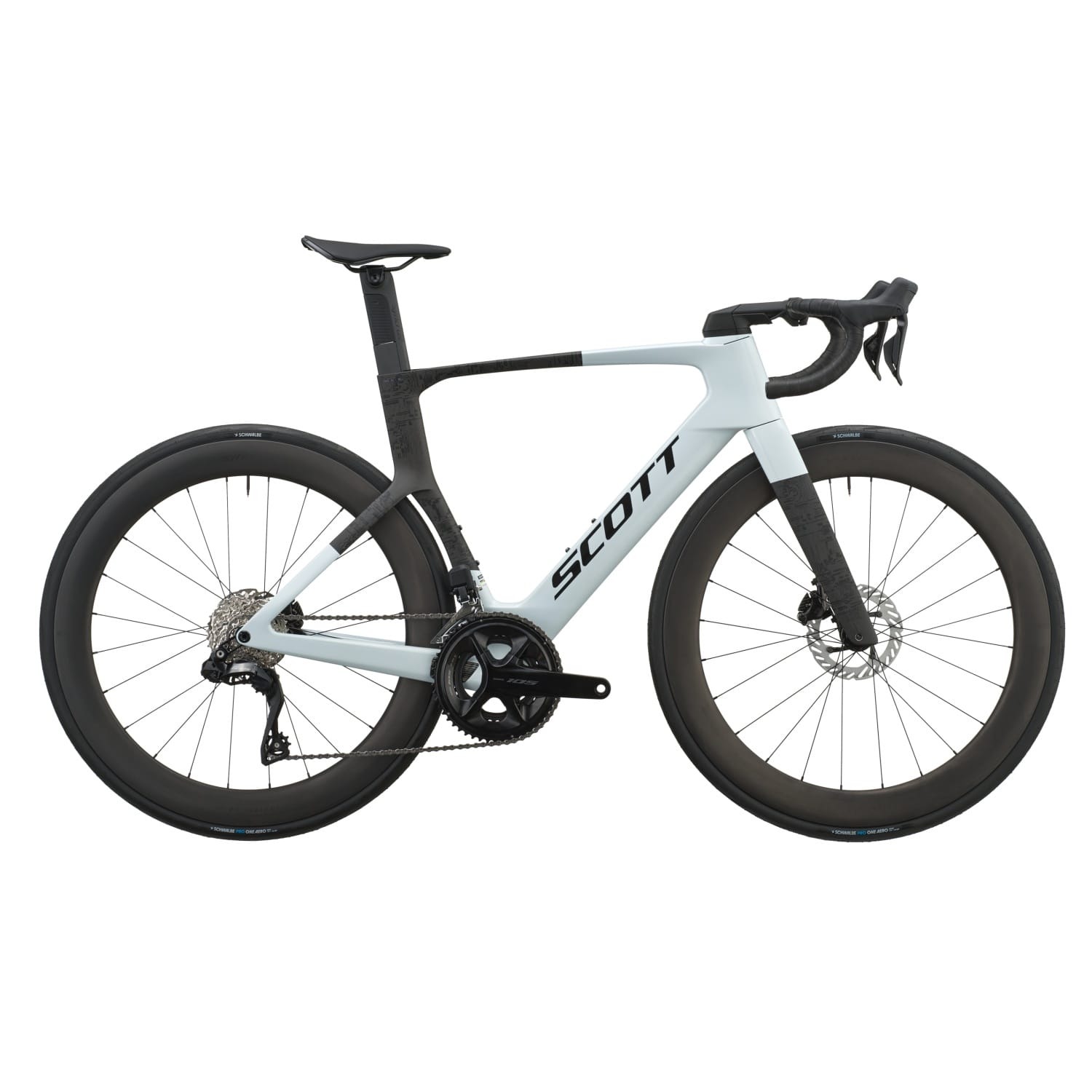 Bicicleta Scott Foil Rc 20 M CUMULUS WHITE/CARBON BLACK